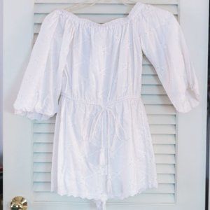 White Eyelet ZARA Romper